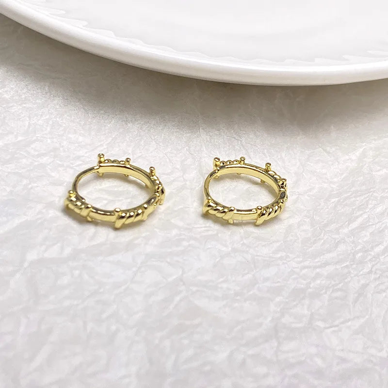 Barbwire Hoop Earring